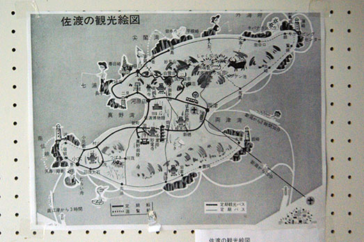 佐渡の観光地図