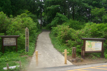 県有林作業道入口
