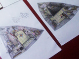 三角家の平面絵図